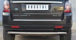 16 749 р. Защита заднего бампера (Ø63 мм волна, нержавейка) SLITKOFF Land Rover Freelander L359 1-ый рестайлинг (2010-2012)  с доставкой в г. Майкоп. Увеличить фотографию 4