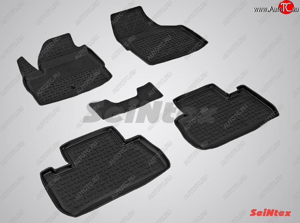 3 199 р. Износостойкие коврики в салон с высоким бортом SeiNtex Premium 4 шт. (резина) Land Rover Freelander L359 дорестайлинг (2006-2010)  с доставкой в г. Майкоп