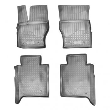 Комплект ковриков в салон Norplast Unidec Unidec (LWB) Land Rover Range Rover  4 L405 (2012-2017) дорестайлинг (Цвет: черный)