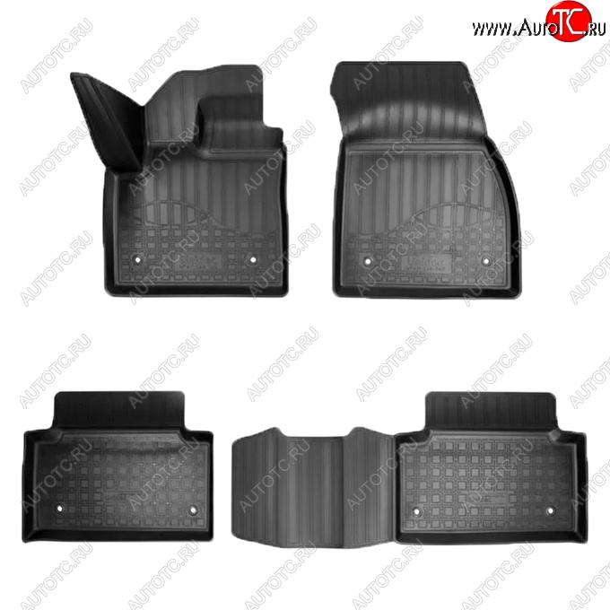 2 899 р. Коврики салонные Noplast  Land Rover Range Rover Evoque  2 L551 (2018-2025) (Черные)  с доставкой в г. Майкоп