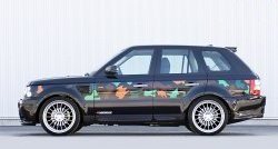 5 199 р. Пороги накладки HAMANN CONQUEROR I Land Rover Range Rover Sport 1 L320 дорестайлинг (2005-2009) (Неокрашенные)  с доставкой в г. Майкоп. Увеличить фотографию 4