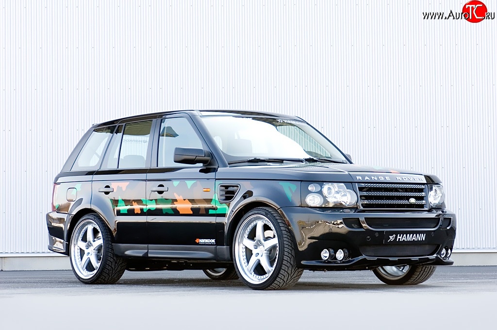 5 199 р. Пороги накладки HAMANN CONQUEROR I Land Rover Range Rover Sport 1 L320 дорестайлинг (2005-2009) (Неокрашенные)  с доставкой в г. Майкоп