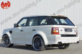 23 899 р. Пороги накладки HAMMAN  Land Rover Range Rover Sport  1 L320 (2005-2009) дорестайлинг (Неокрашенные)  с доставкой в г. Майкоп. Увеличить фотографию 2