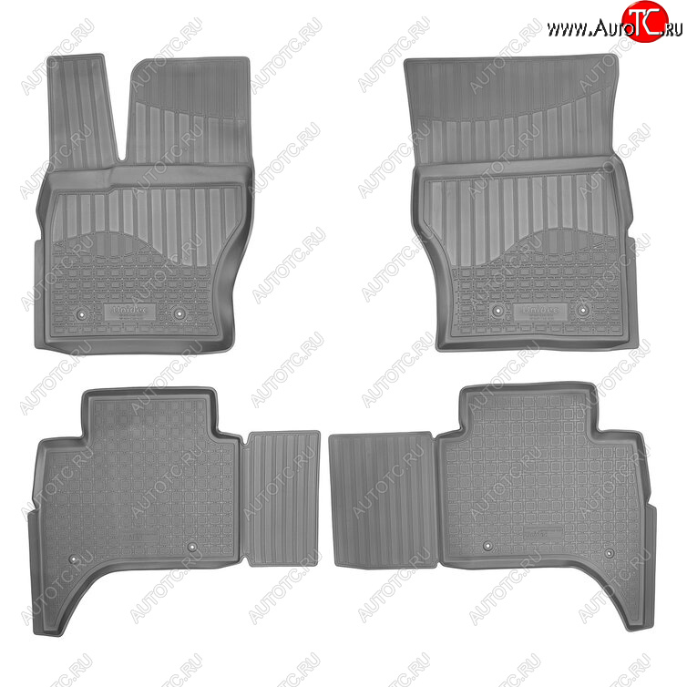3 199 р. Комплект ковриков в салон Norplast Unidec Land Rover Range Rover Sport 2 L494 дорестайлинг (2013-2017) (Цвет: черный)  с доставкой в г. Майкоп