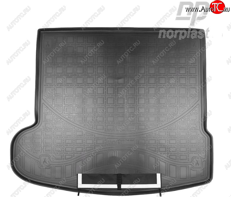 3 499 р. Коврик багажника Norplast Unidec  Land Rover Range Rover Velar  1 L560 (2017-2025) (Черный, с погрузочным ковриком (фартуком))  с доставкой в г. Майкоп