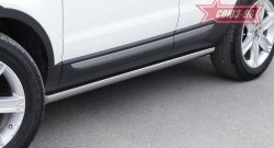 14 579 р. Защита порогов из овальной трубы Souz-96 (d75х42) Land Rover Range Rover Evoque 1 L538 дорестайлинг 5 дв. (2011-2015)  с доставкой в г. Майкоп. Увеличить фотографию 2