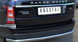 8 599 р. Одинарная защита заднего бампера из трубы диаметром 63 мм (Voque) SLITKOFF Land Rover Range Rover 4 L405 дорестайлинг (2012-2017)  с доставкой в г. Майкоп. Увеличить фотографию 2