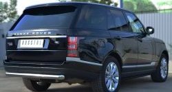 16 749 р. Одинарная защита заднего бампера из трубы диаметром 76 мм (Voque) SLITKOFF Land Rover Range Rover 4 L405 дорестайлинг (2012-2017)  с доставкой в г. Майкоп. Увеличить фотографию 3