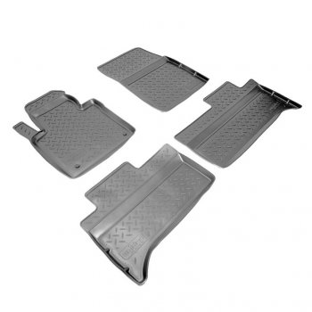 Комплект ковриков в салон Norplast Unidec Land Rover Range Rover  3 L322 (2002-2012) дорестайлинг, рестайлинг, 2-ой рестайл (Цвет: черный)