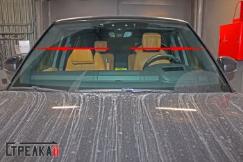 1 549 р. Водостоки (дефлектора) лобового стекла Стрелка 11 Land Rover Range Rover 4 L405 рестайлинг (2017-2022)  с доставкой в г. Майкоп. Увеличить фотографию 2