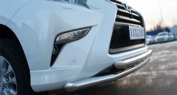 22 549 р. Защита переднего бампера (2 трубыØ63 мм, нержавейка) SLITKOFF Lexus GX460 J150 1-ый рестайлинг (2013-2019)  с доставкой в г. Майкоп. Увеличить фотографию 3