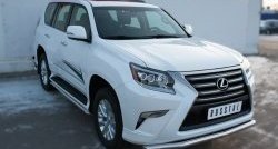 17 999 р. Защита переднего бампера (Ø63 мм волна, нержавейка) SLITKOFF Lexus GX460 J150 1-ый рестайлинг (2013-2019)  с доставкой в г. Майкоп. Увеличить фотографию 3