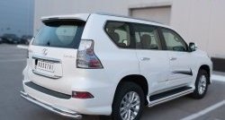 21 699 р. Защита заднего бампера (Ø63 и 42 мм, с углами, нержавейка) SLITKOFF  Lexus GX460  J150 (2013-2022) 1-ый рестайлинг, 2-ой рестайлинг  с доставкой в г. Майкоп. Увеличить фотографию 2