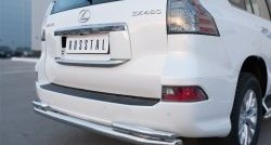21 699 р. Защита заднего бампера (Ø63 и 42 мм, с углами, нержавейка) SLITKOFF  Lexus GX460  J150 (2013-2022) 1-ый рестайлинг, 2-ой рестайлинг  с доставкой в г. Майкоп. Увеличить фотографию 3