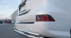 21 699 р. Защита заднего бампера (Ø63 и 42 мм, с углами, нержавейка) SLITKOFF  Lexus GX460  J150 (2013-2022) 1-ый рестайлинг, 2-ой рестайлинг  с доставкой в г. Майкоп. Увеличить фотографию 4