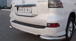 17 599 р. Защита заднего бампера (Ø76 мм уголки, нержавейка) SLITKOFF  Lexus GX460  J150 (2013-2022) 1-ый рестайлинг, 2-ой рестайлинг  с доставкой в г. Майкоп. Увеличить фотографию 2