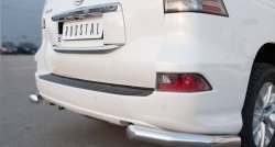 17 599 р. Защита заднего бампера (Ø76 мм уголки, нержавейка) SLITKOFF  Lexus GX460  J150 (2013-2022) 1-ый рестайлинг, 2-ой рестайлинг  с доставкой в г. Майкоп. Увеличить фотографию 3