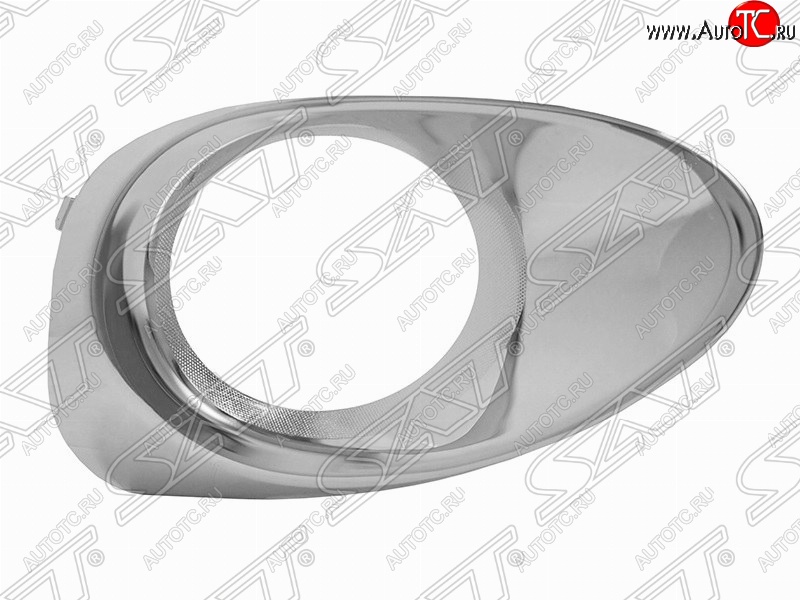 1 199 р. Правая оправа противотуманной фары SAT (хром ободок) Lexus RX350 AL10 рестайлинг (2012-2015)  с доставкой в г. Майкоп