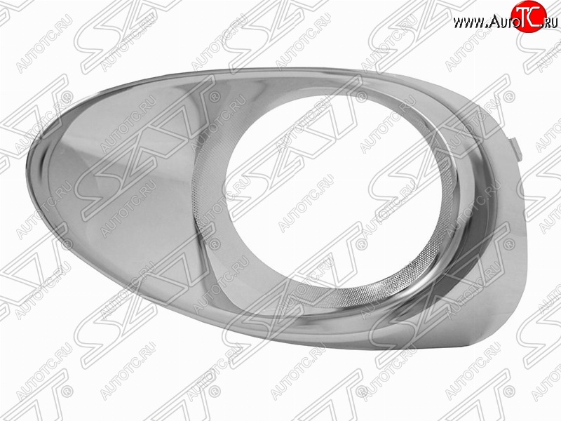 1 199 р. Левая оправа противотуманной фары SAT (хром ободок) Lexus RX350 AL10 рестайлинг (2012-2015)  с доставкой в г. Майкоп