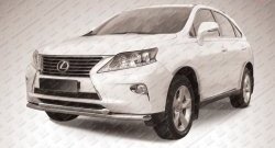 Двойная защита переднего бампера из труб диаметрами по 57 мм Slitkoff Lexus RX  270 - RX350  AL10