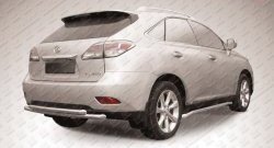 Двойная защита заднего бампера из труб диаметрами по 57 мм Slitkoff Lexus RX  270 - RX350  AL10