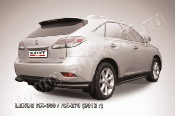 Защита заднего бампера из уголков d76 Slitkoff Lexus RX  270 - RX350  AL10