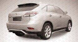 Фигурная защита заднего бампера диаметром 57 мм Slitkoff Lexus RX  270 - RX350  AL10