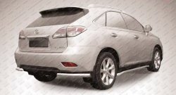 Защита заднего бампера из двух боковых уголков диаметром 57 мм Slitkoff Lexus RX  270 - RX350  AL10