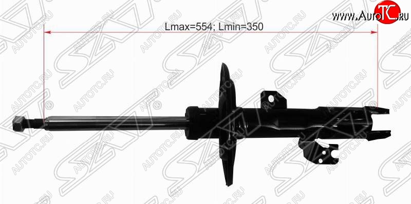 3 999 р. Левый амортизатор передний SAT (пружина бочка) Toyota Camry XV30 дорестайлинг (2001-2004)  с доставкой в г. Майкоп