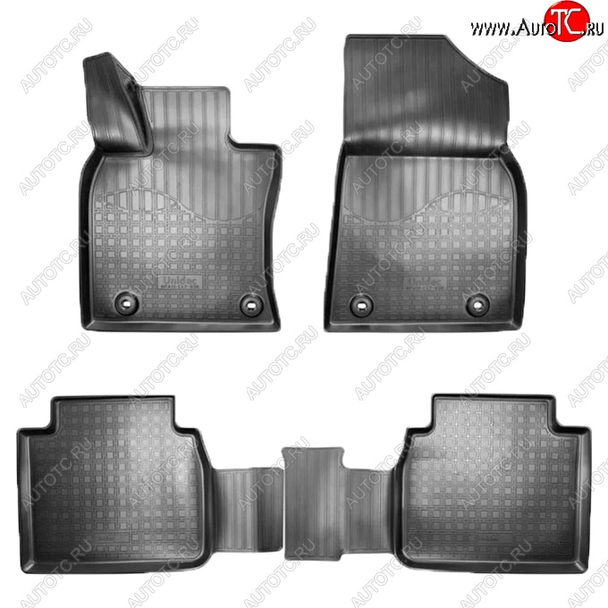 3 199 р. Коврики салонные Noplast (3D)  Lexus ES350  XV70 (2018-2021) дорестайлинг (Черные)  с доставкой в г. Майкоп