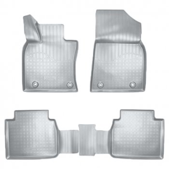Коврики салонные Noplast (3D) Lexus ES350  XV70 (2018-2021) дорестайлинг (Серые)