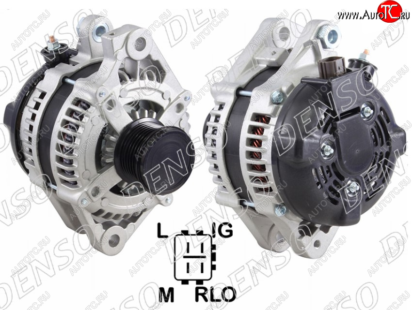 41 999 р. Генератор SAT (3,0/3,5 3/4 GR-FSE/2GRFE 12V 100A)  Lexus GS300  S190 (2005-2012), Toyota Camry  XV40 (2006-2011)  с доставкой в г. Майкоп