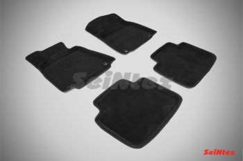 Комплект 3D ковриков в салон (ворсовые / чёрные) Seintex Lexus GS300  S190 (2005-2006) дорестайлинг