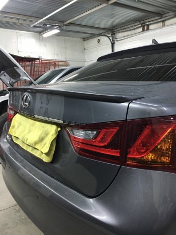3 399 р. Лип спойлер F-Sport  Lexus GS250  L10 (2011-2016) (Неокрашенный)  с доставкой в г. Майкоп. Увеличить фотографию 2