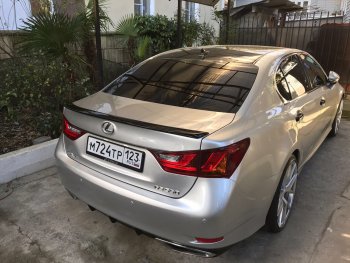 3 399 р. Лип спойлер F-Sport  Lexus GS250  L10 (2011-2016) (Неокрашенный)  с доставкой в г. Майкоп. Увеличить фотографию 3