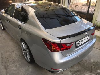3 399 р. Лип спойлер F-Sport  Lexus GS250  L10 (2011-2016) (Неокрашенный)  с доставкой в г. Майкоп. Увеличить фотографию 4