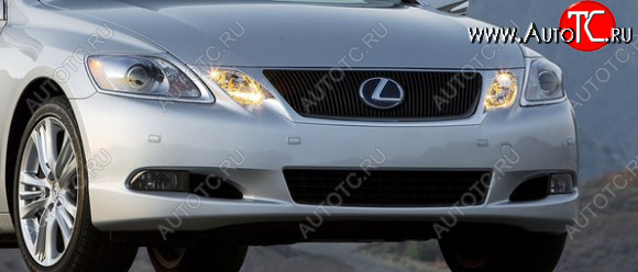 12 999 р. Передний бампер Polcar (с отверстиями под парктроник) Lexus GS300 S190 рестайлинг (2007-2012) (Неокрашенный)  с доставкой в г. Майкоп