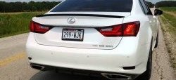 3 399 р. Лип спойлер F-Sport  Lexus GS250  L10 (2011-2016) (Неокрашенный)  с доставкой в г. Майкоп. Увеличить фотографию 7