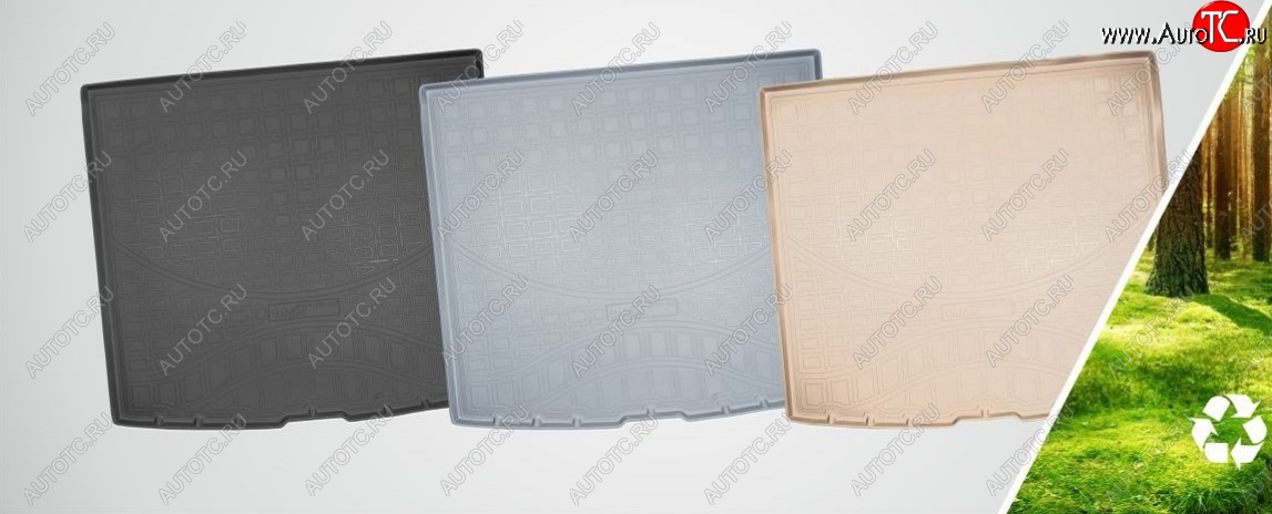 2 359 р. Коврик багажника Norplast Unidec (5 мест)  Lexus GX460  J150 (2009-2019), Toyota Land Cruiser Prado  J150 (2009-2017) (Цвет: серый)  с доставкой в г. Майкоп