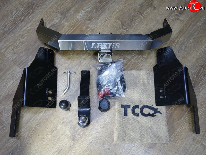 19 999 р. Фаркоп (тягово-сцепное устройство) TCC  Lexus GX460  J150 (2009-2022) дорестайлинг, 1-ый рестайлинг, 2-ой рестайлинг (оцинкованный, шар Е , надпись Lexus)  с доставкой в г. Майкоп