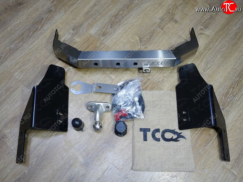 18 299 р. Фаркоп (тягово-сцепное устройство) TCC  Lexus GX460  J150 (2009-2022) дорестайлинг, 1-ый рестайлинг, 2-ой рестайлинг (оцинкованный, шар F, надпись Lexus)  с доставкой в г. Майкоп