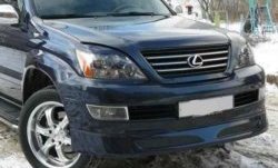 1 499 р. Реснички на фары CT Lexus GX460 J150 дорестайлинг (2009-2013) (Неокрашенные)  с доставкой в г. Майкоп. Увеличить фотографию 2