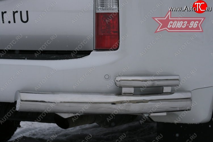 22 454 р. Защита заднего бампера из двойных боковых уголков Souz-96 (d76/42) Lexus GX460 J150 дорестайлинг (2009-2013)  с доставкой в г. Майкоп
