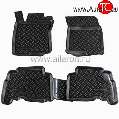 1 879 р. Коврики в салон Aileron 4 шт. (полиуретан) Lexus GX460 J150 дорестайлинг (2009-2013)  с доставкой в г. Майкоп