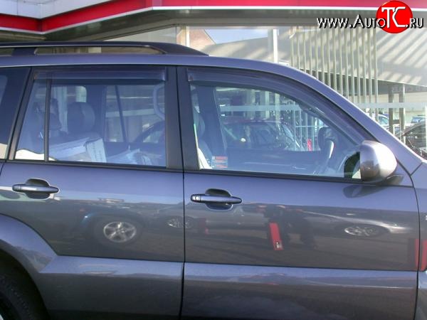 3 399 р. Дефлекторы окон (ветровики) 4 шт. Novline Toyota Land Cruiser Prado J120 (2002-2009)  с доставкой в г. Майкоп