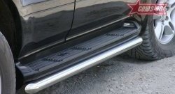15 074 р. Защита штатных порогов Souz-96 (d60) Lexus GX470 J120 дорестайлинг (2002-2007)  с доставкой в г. Майкоп. Увеличить фотографию 2