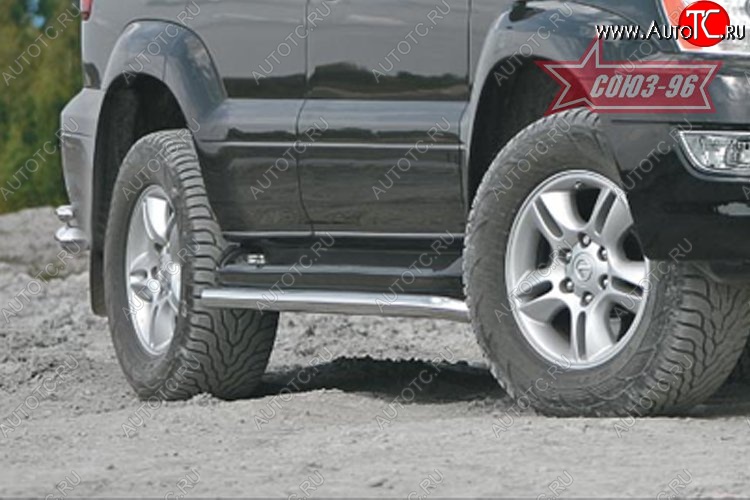 15 074 р. Защита штатных порогов Souz-96 (d60) Lexus GX470 J120 дорестайлинг (2002-2007)  с доставкой в г. Майкоп