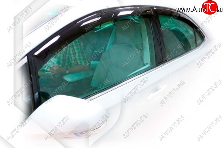 1 999 р. Дефлектора окон CA-Plastiс  Lexus HS250h  F10 (2009-2013) дорестайлинг (Classic полупрозрачный, Без хром.молдинга)  с доставкой в г. Майкоп