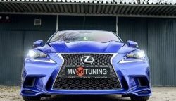 7 799 р. Клыки на передний бампер Tuning-Sport  Lexus IS250  XE30 седан (2013-2016) дорестайлинг (Неокрашенная)  с доставкой в г. Майкоп. Увеличить фотографию 6