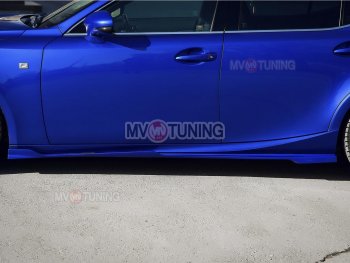 15 499 р. Накладки на пластиковые пороги (сплиттеры) MV-tuning  Lexus IS250  XE30 седан (2013-2016) дорестайлинг (Неокрашенные)  с доставкой в г. Майкоп. Увеличить фотографию 5